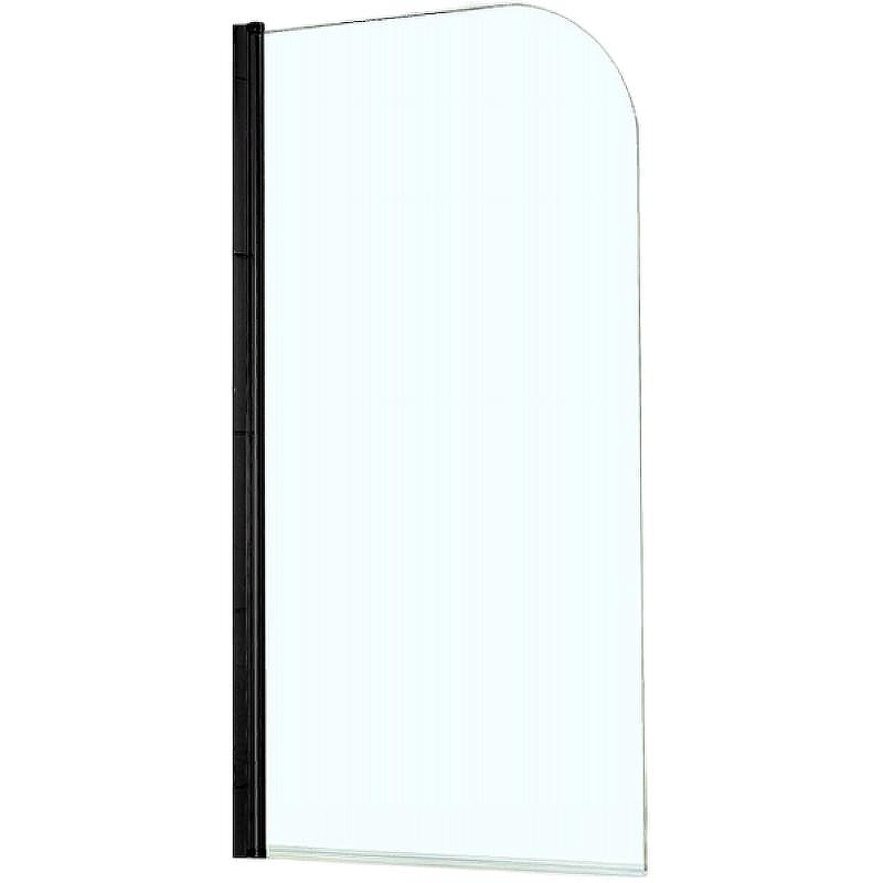 Шторка на ванну Azario Merrit 70 NF6211 BLACK профиль Черный стекло прозрачное