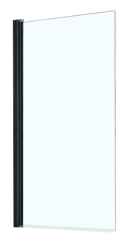 Шторка на ванну Azario Merrit 80 AZ-NF6211-1 800 BLACK профиль Черный стекло прозрачное