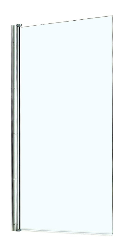 Шторка на ванну Azario Merrit 80 AZ-NF6211-1 800 профиль Серебро стекло прозрачное