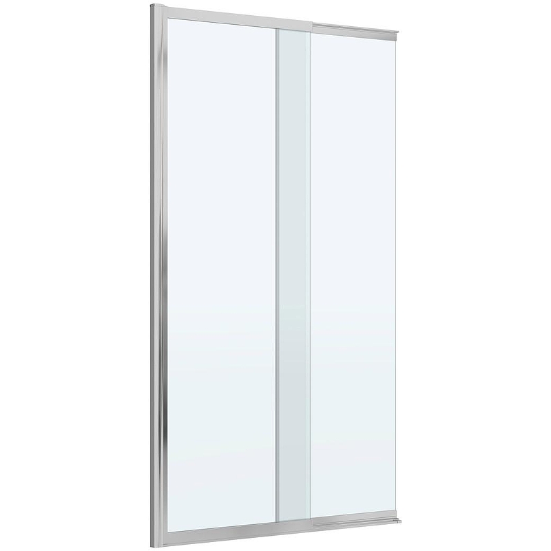 Шторка на ванну Cezares Slider 100 SLIDER-FIX-VF-11-100/150-C-Cr профиль Хром стекло прозрачное