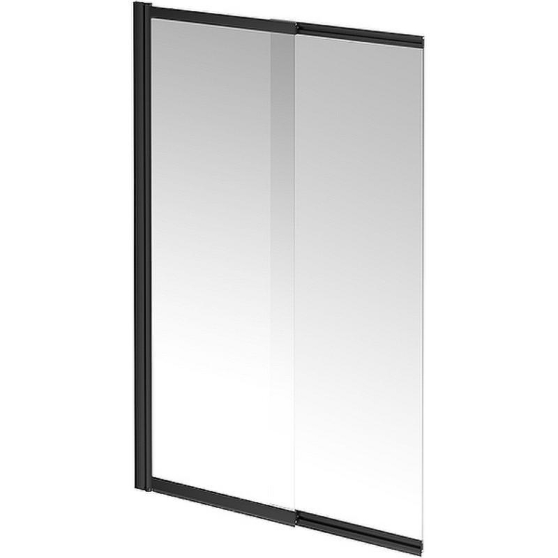 Шторка на ванну Kerama Marazzi Vetro 100 VE.100.BSD.BLK.M профиль Черный матовый стекло прозрачное