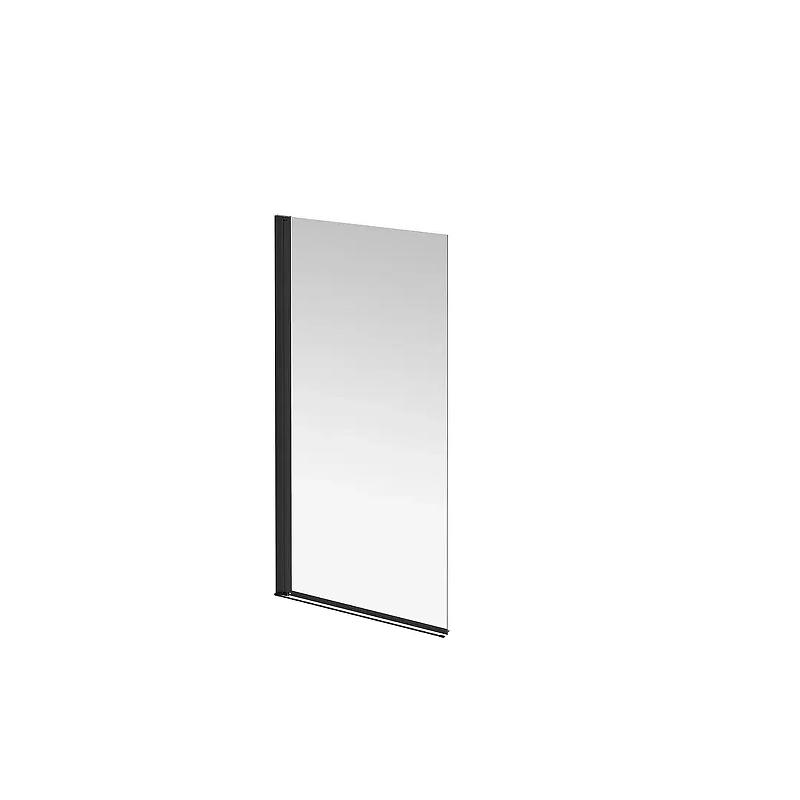Шторка на ванну Kerama Marazzi Vetro 80 VE.80.BSD.BLK.M профиль Черный матовый стекло прозрачное