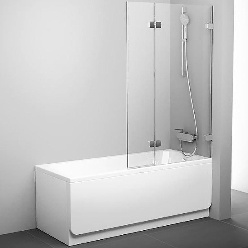 Шторка на ванну Ravak Brilliant BVS2-100 R 7UPA0A00Z1 профиль Хром стекло Transparent