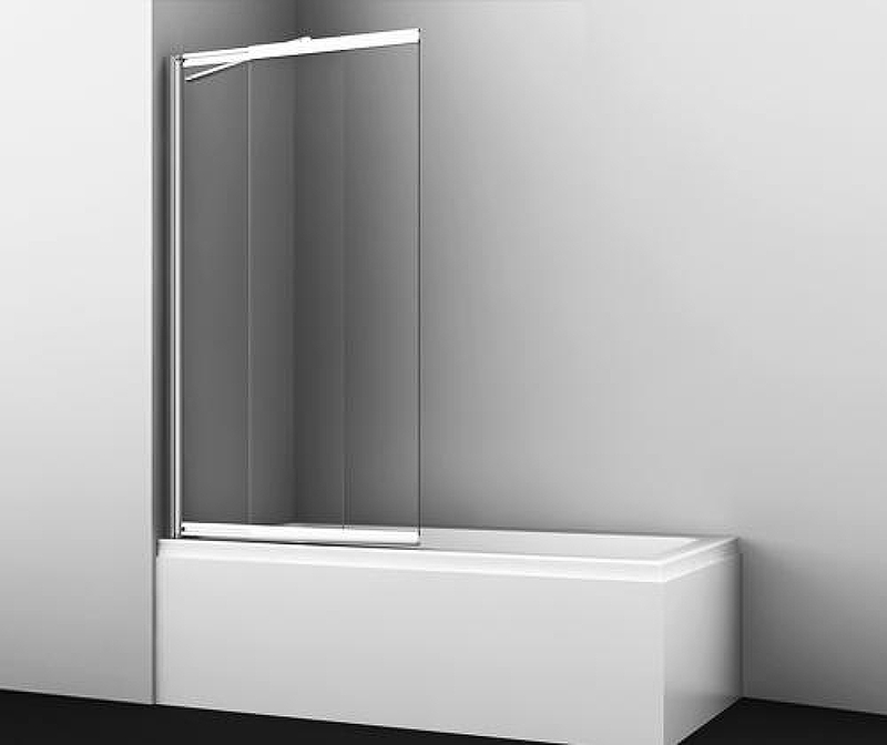 Шторка на ванну WasserKRAFT Main 100 41S02-100 профиль Хром стекло прозрачное