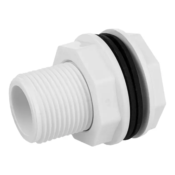 Штуцер для врезки в бак 3/4" НР мм пластик ИС.131971