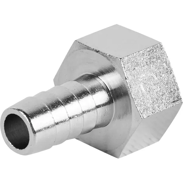 Штуцер Stout 1/2"x12 мм ВР никелированная латунь