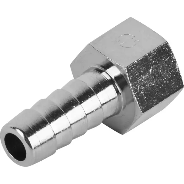 Штуцер Stout 1/4"x10 мм ВР никелированная латунь