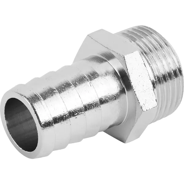 Штуцер Stout 3/4"x20 мм НР никелированная латунь