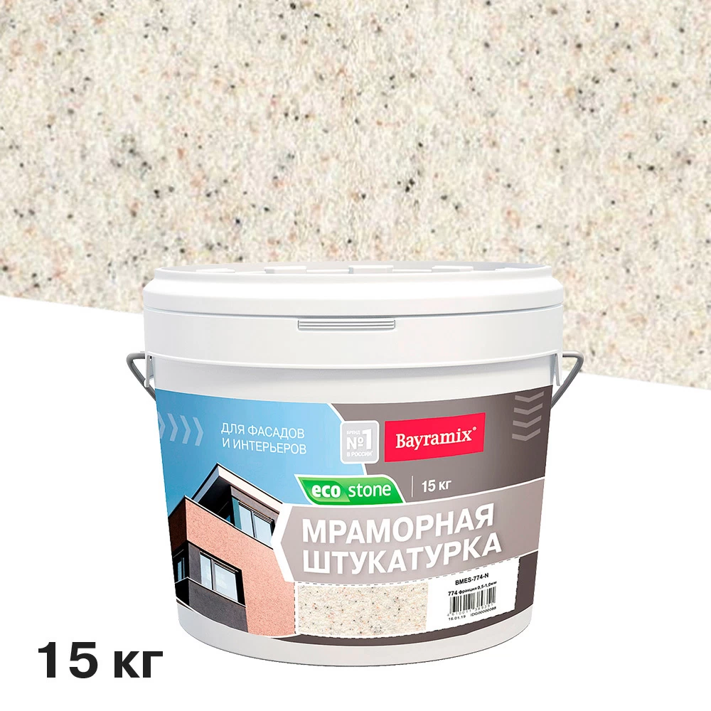 Штукатурка декоративная мраморная Bayramix EcoStone 774 15 кг