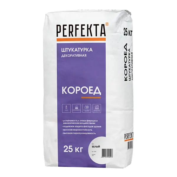 Штукатурка декоративная Perfekta короед 2.0 мм 25 кг