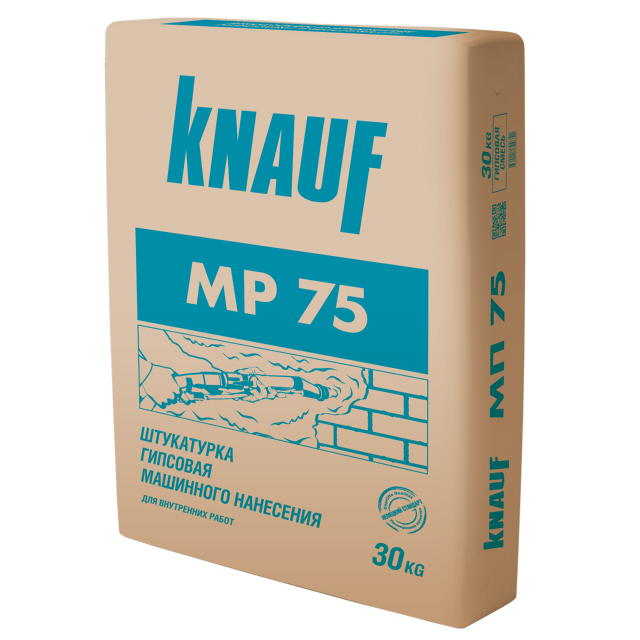 штукатурка гипсовая для внутр.работ KNAUF МП-75 машинн. универс. 30кг