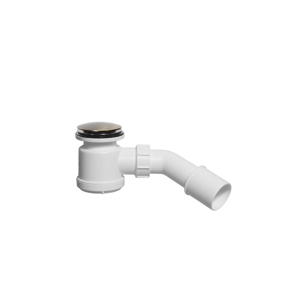 Сифон для душевого поддона McAlpine 1 1/2х40/50 мм регулируемый слив d40-55 мм с выпуском d70 мм с соединением 40/50 мм (MRS2CL-AB)
