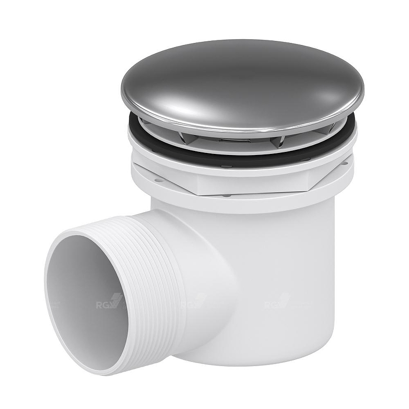 Сифон для душевого поддона RGW Velplex QYD-02 18241102-01 Хром