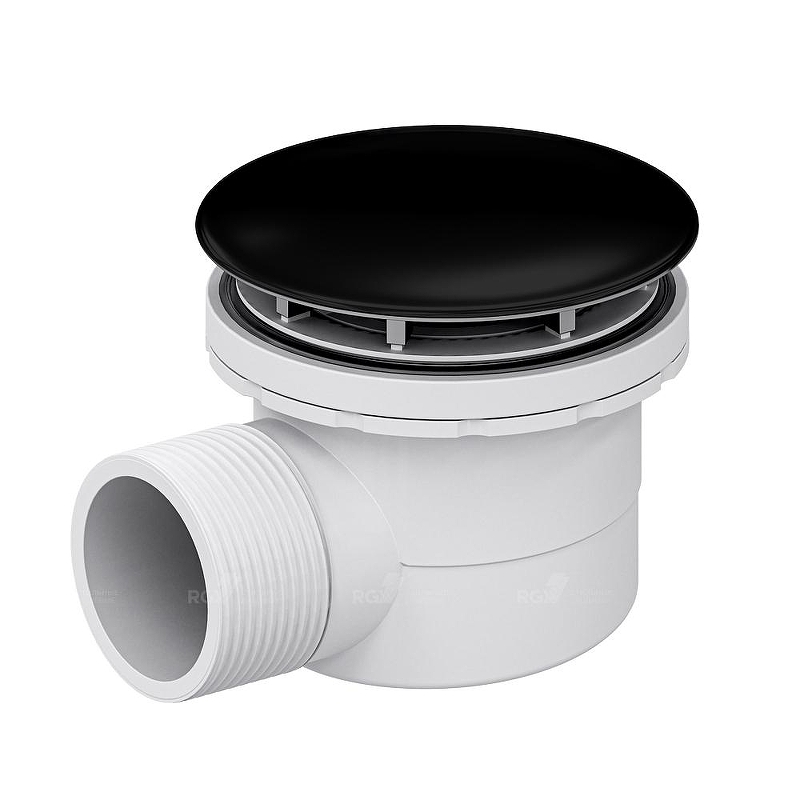 Сифон для душевого поддона RGW Velplex QYD-06 18241106-04 Черный