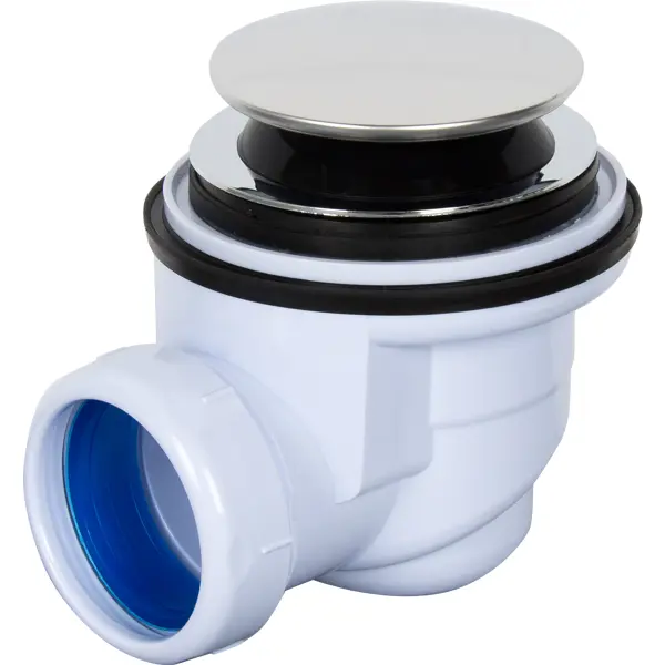 Сифон для душевого поддона Vidage с выпуском клик-клак D60 мм белый