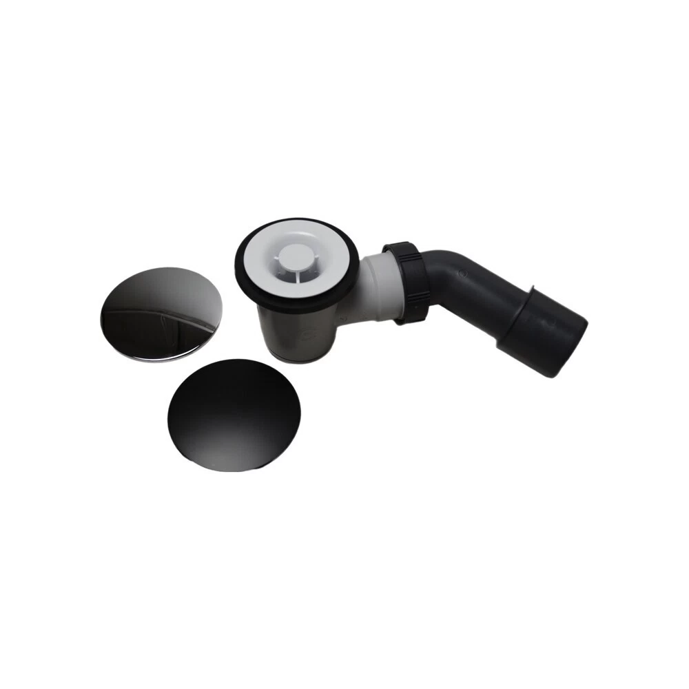 Сифон для душевого поддона Wirquin Black Touch 1 1/2х40 мм проточный с выпуском d50 мм с соединением 40/50 мм (30724776)