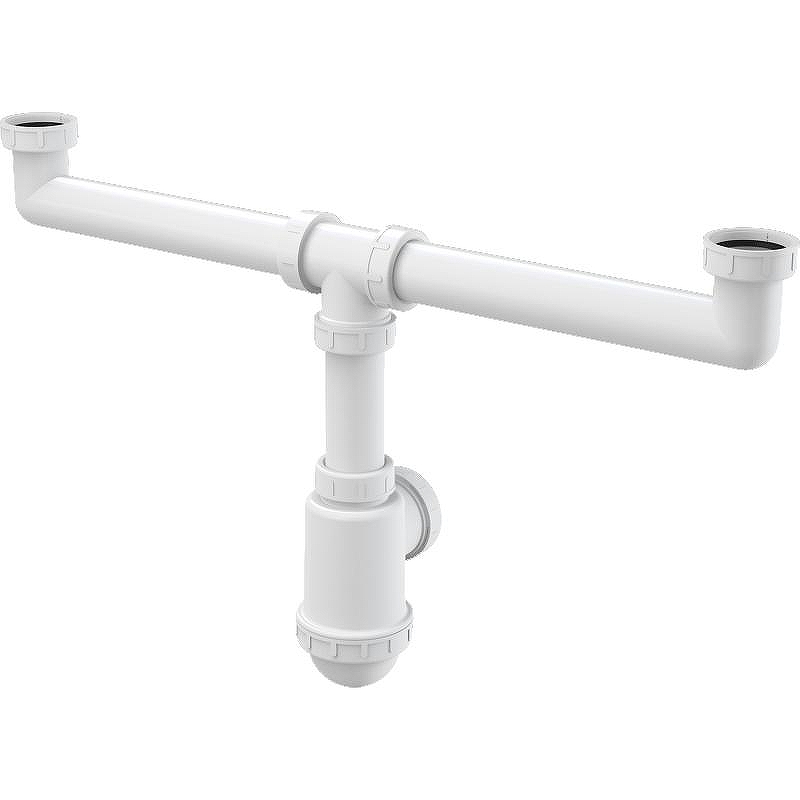 Сифон для кухонной мойки Alcaplast A448-DN50/40 Белый