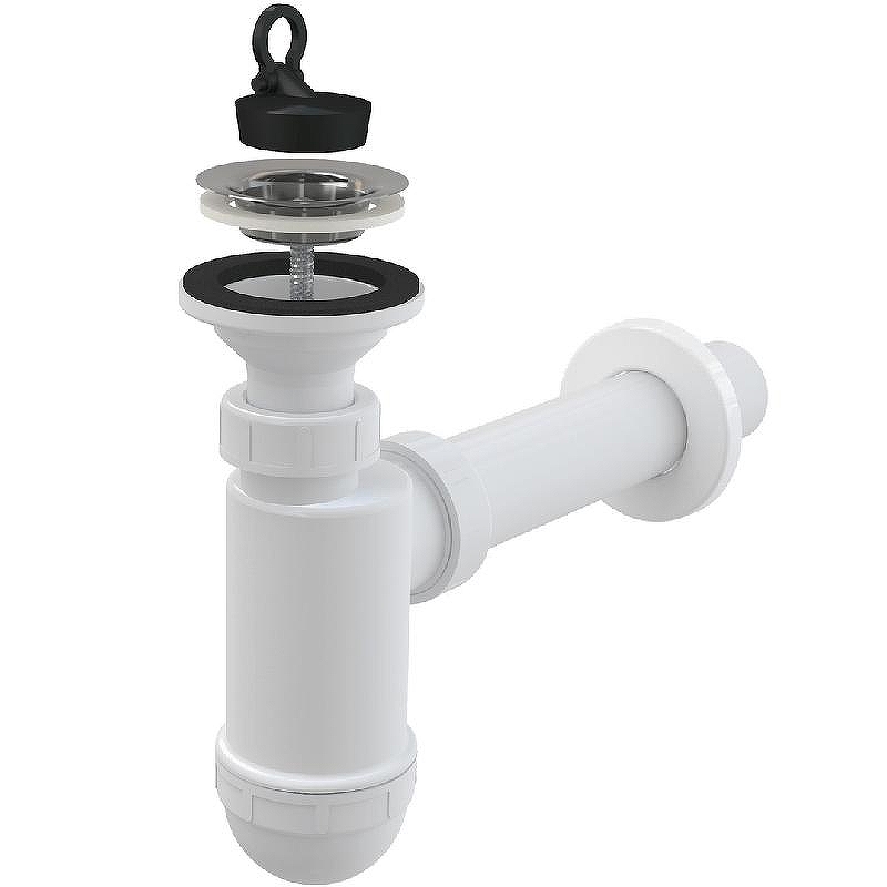 Сифон для раковины Alcaplast AG210512140 (A41) Хром