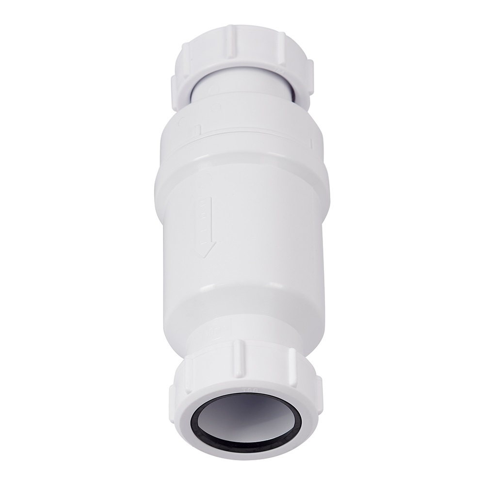 Сифон для раковины и мойки McAlpine 1 1/2х40 мм без выпуска с сухим затвором (MRNRV40-PB)