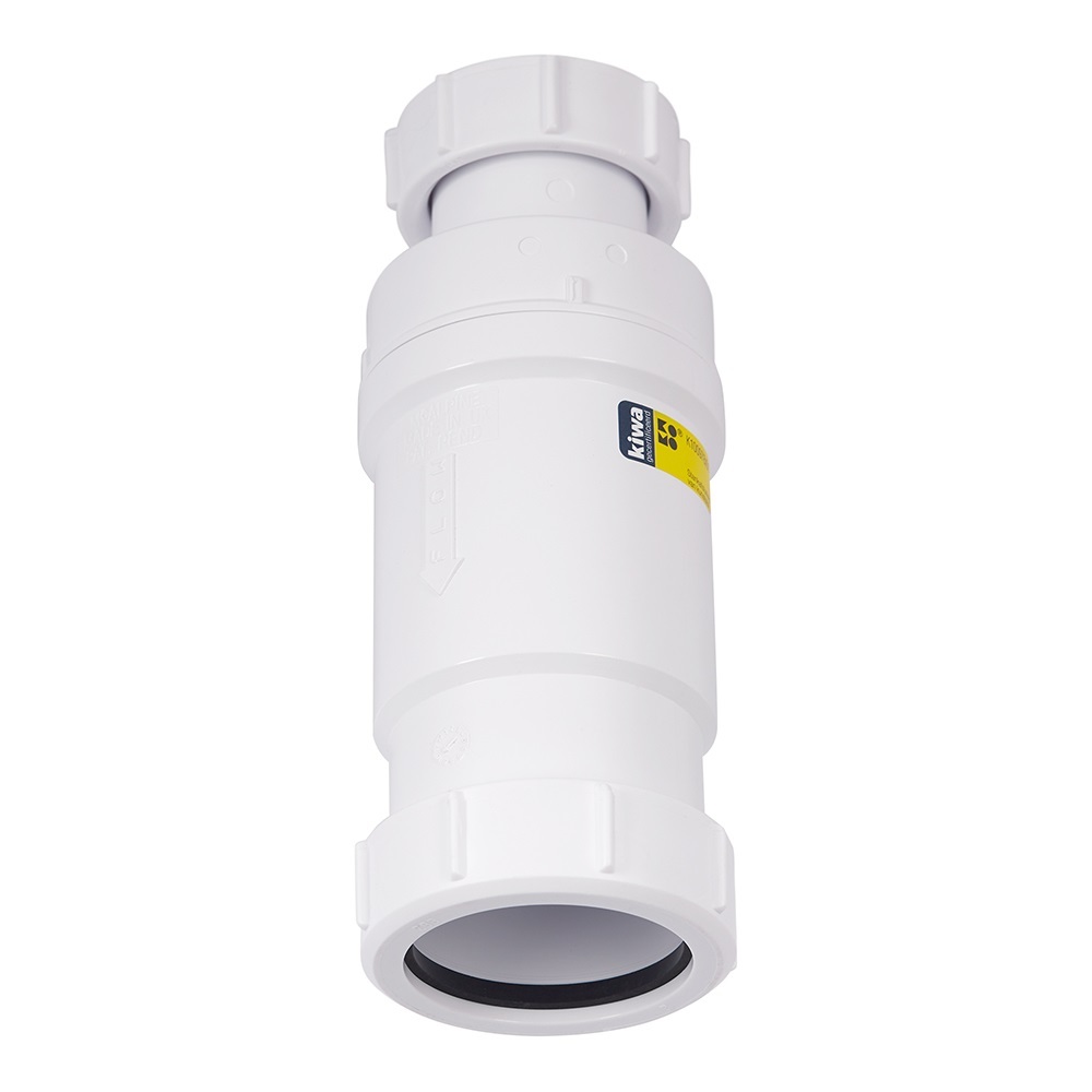 Сифон для раковины и мойки McAlpine 1 1/2х50 мм без выпуска с сухим затвором (MRNRV50-PB)