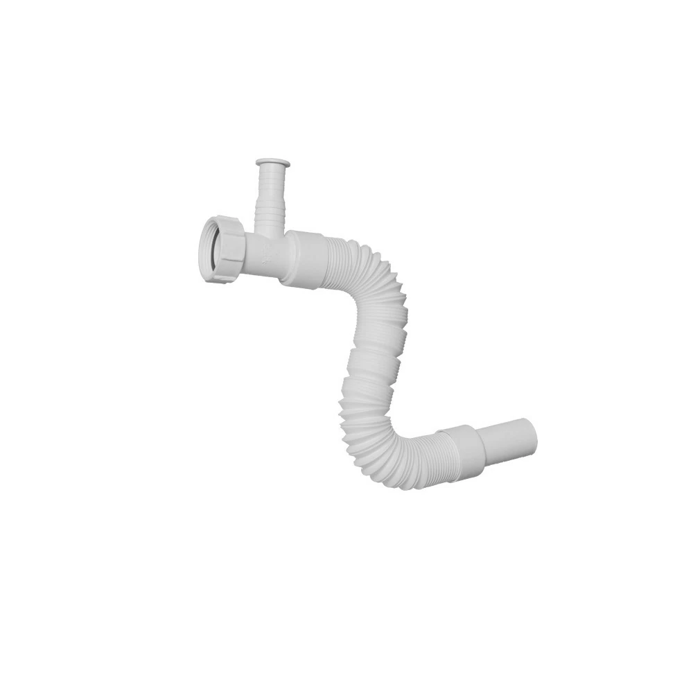 Сифон гофрированный McAlpine 1 1/4х32 мм с отводом белый (MRMF1W)
