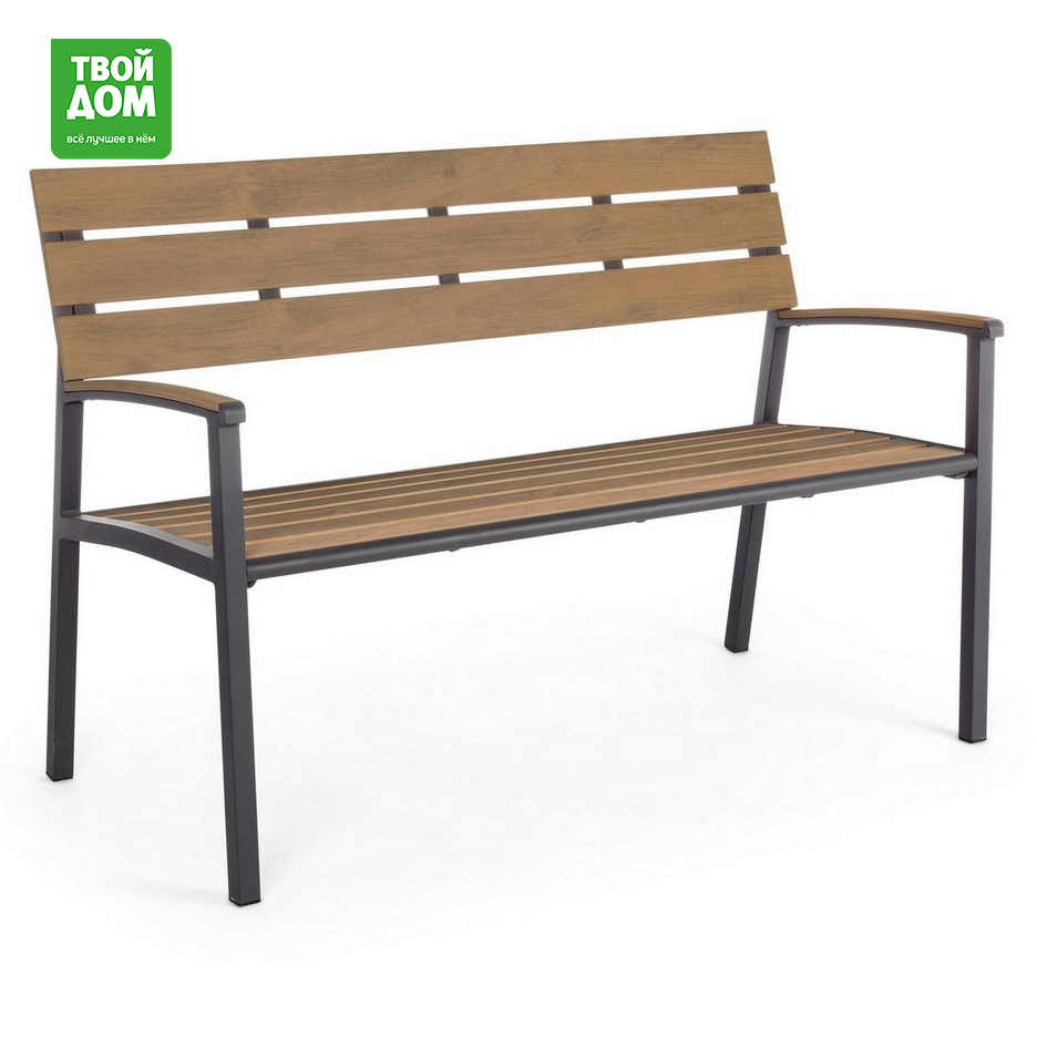 Скамейка Bizzotto Isak charcoal