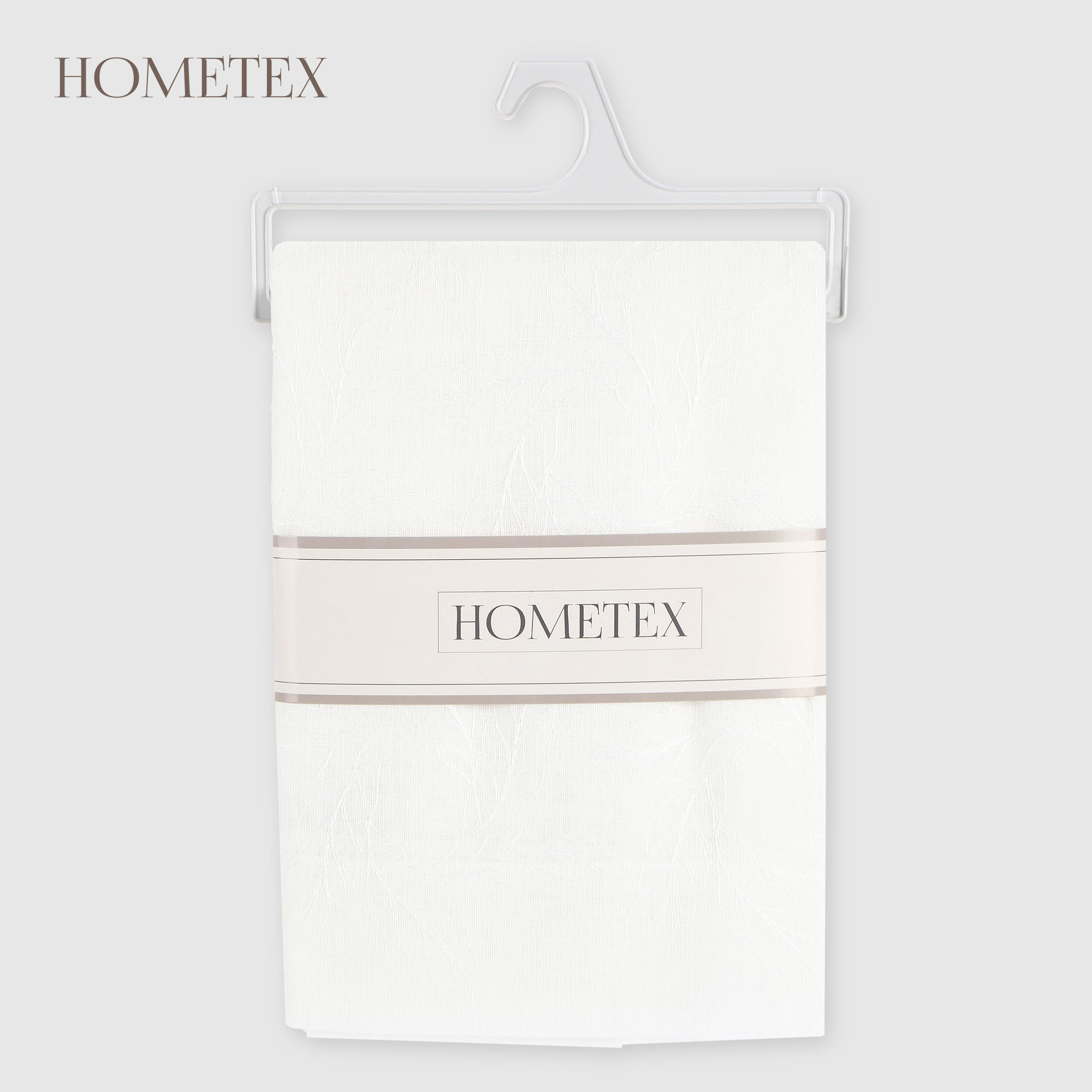 Скатерть Hometex цветы белая вышивка полиэстер 140х180 см