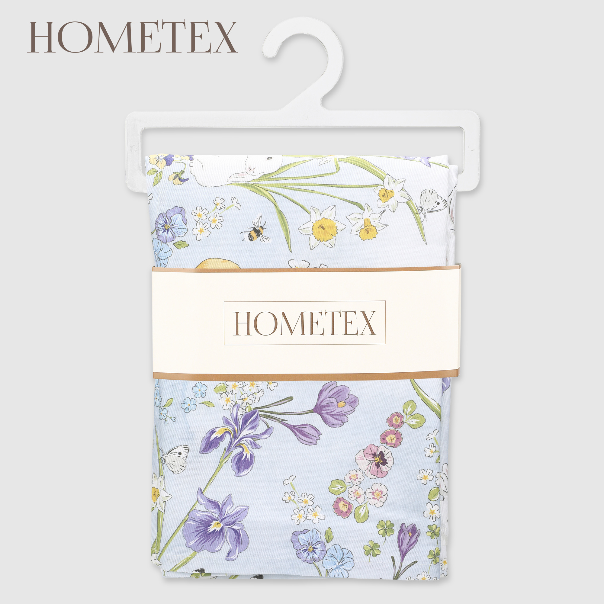 Скатерть Hometex кролики в лесу твилл 140х180 см