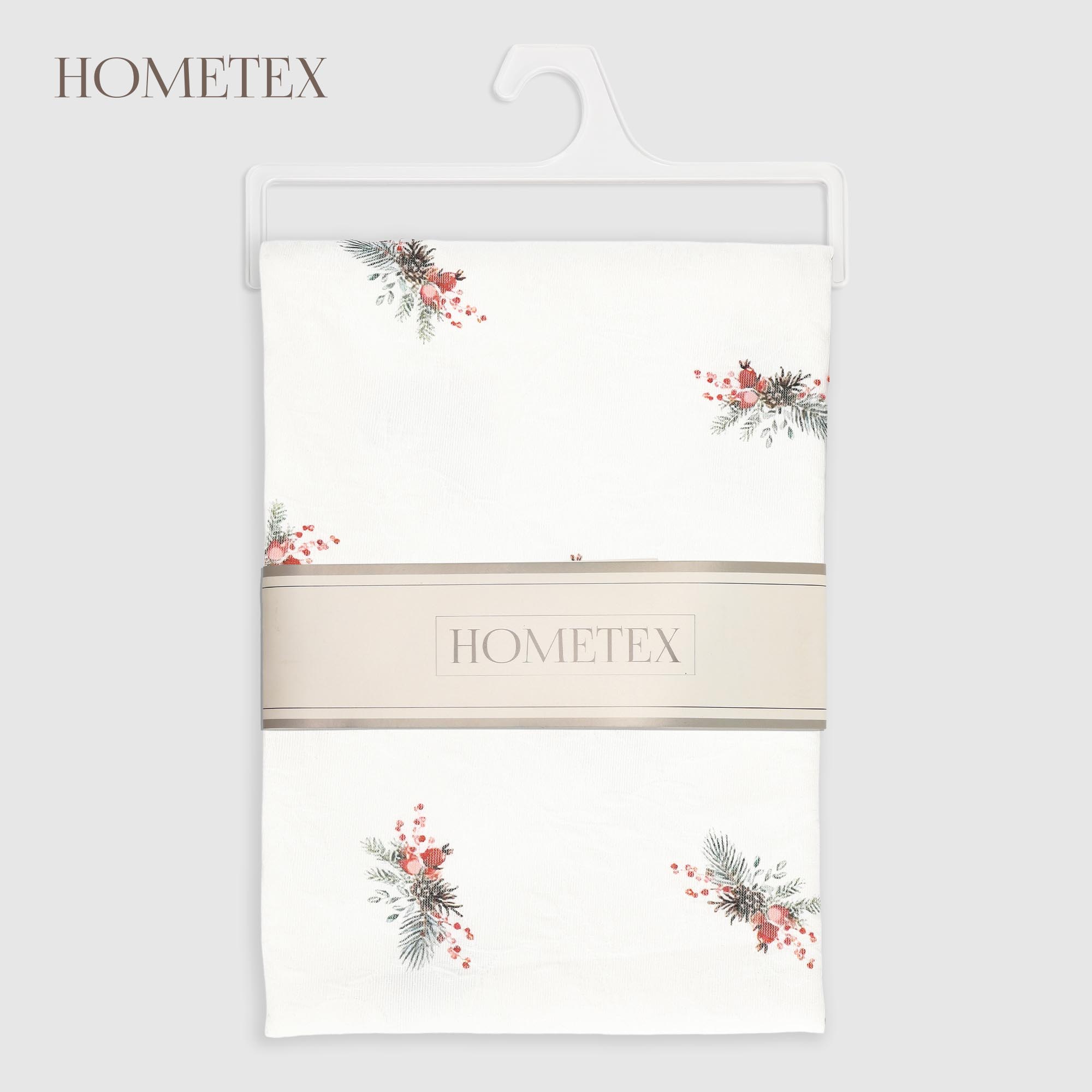 Скатерть Hometex снежная ночь хлопок/полиэстер d160 см
