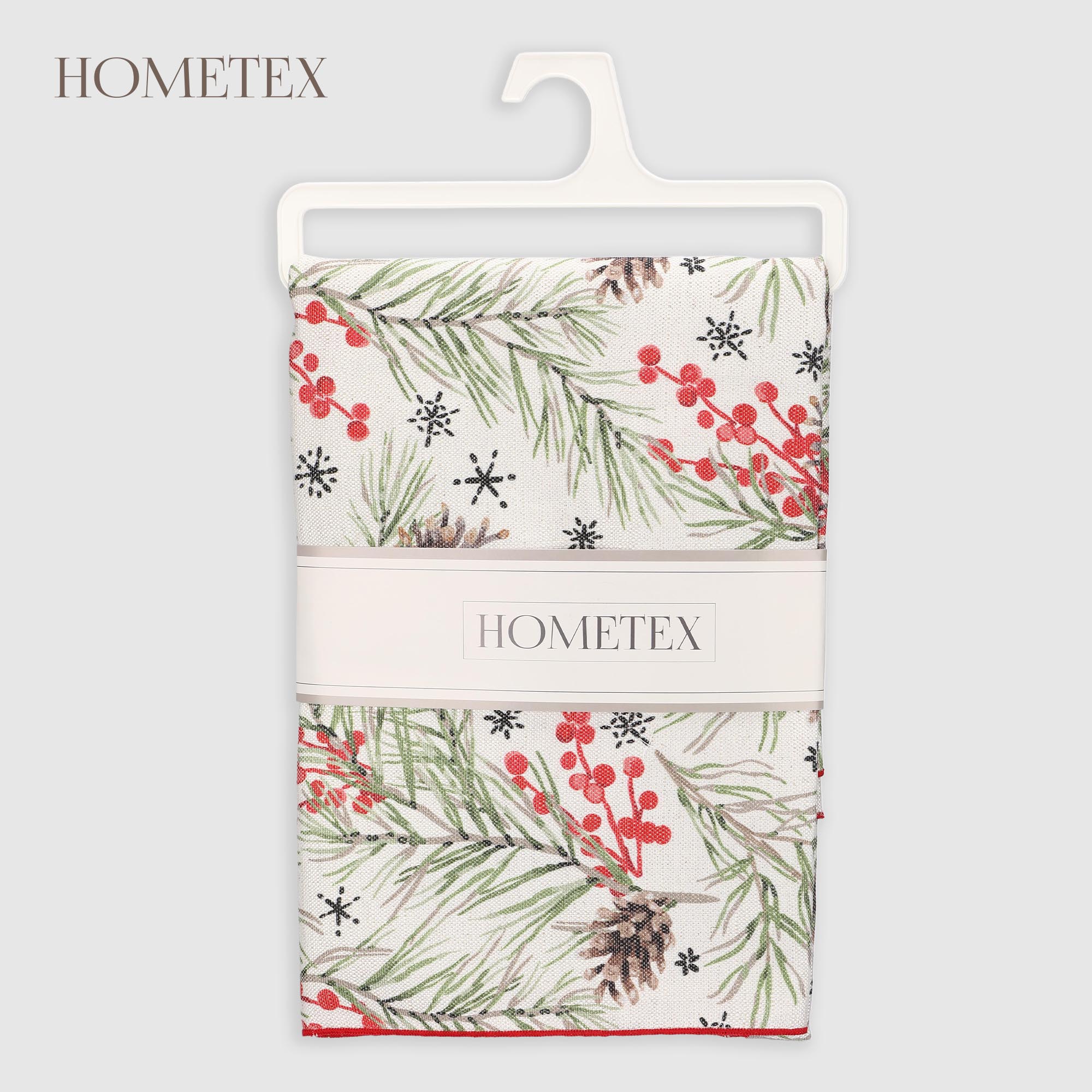 Скатерть Hometex зимний лес хлопок/лен 140х180 см