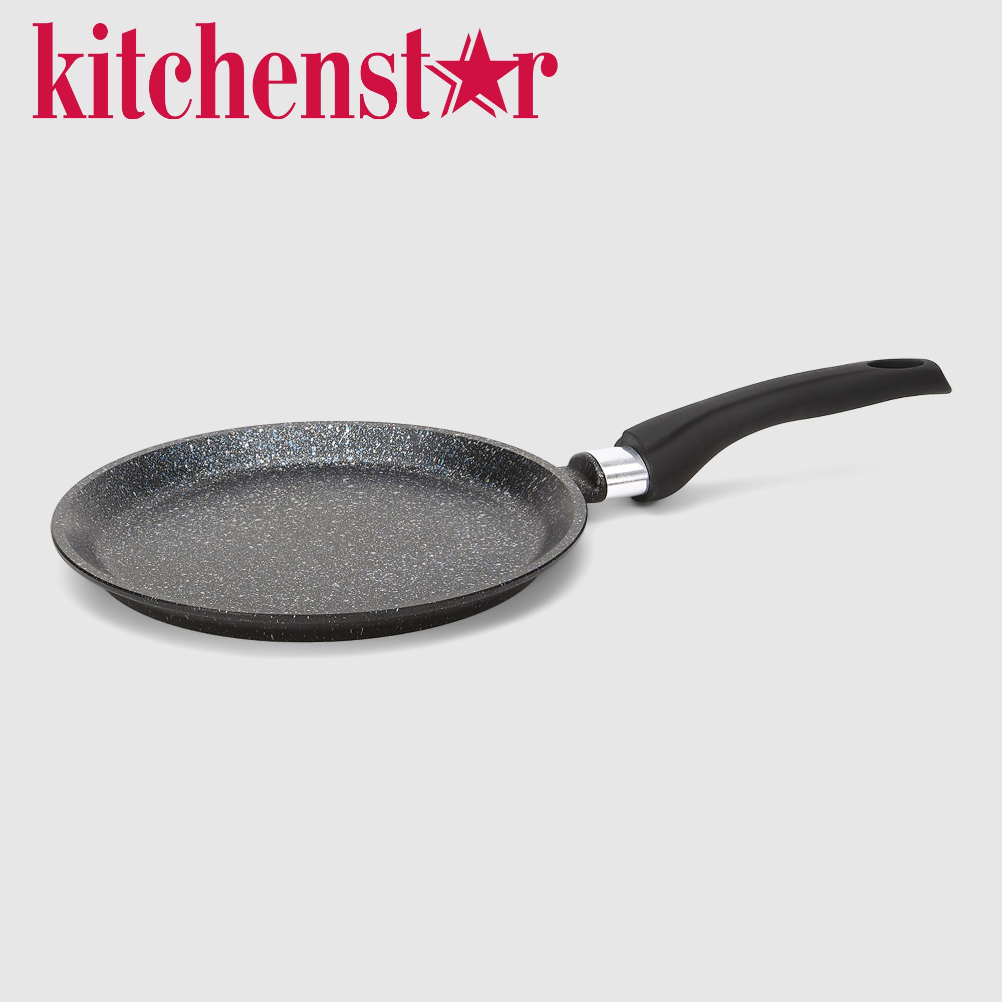 Сковорода Kitchenstar индукционная Гранит, блинная 24 см