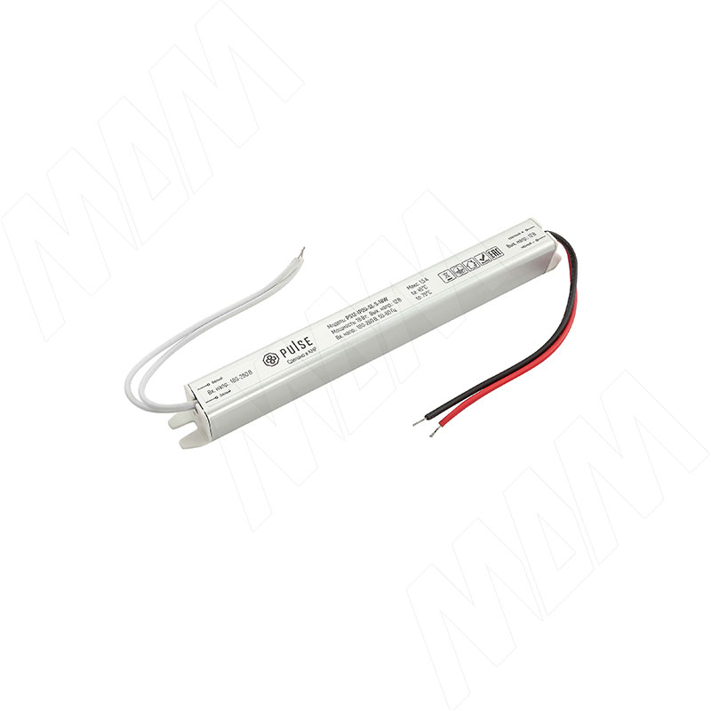 СЛИМ Блок питания AC-230/DC-12V, сверхтонкий, IP20, 18W, SLIM (PS12-IP20-SL-S-18W)