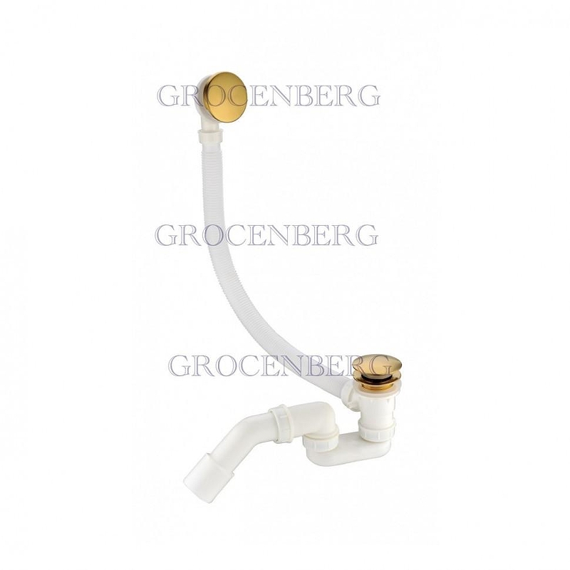Слив-перелив Grocenberg GB230GL click-clack Золото брашированное