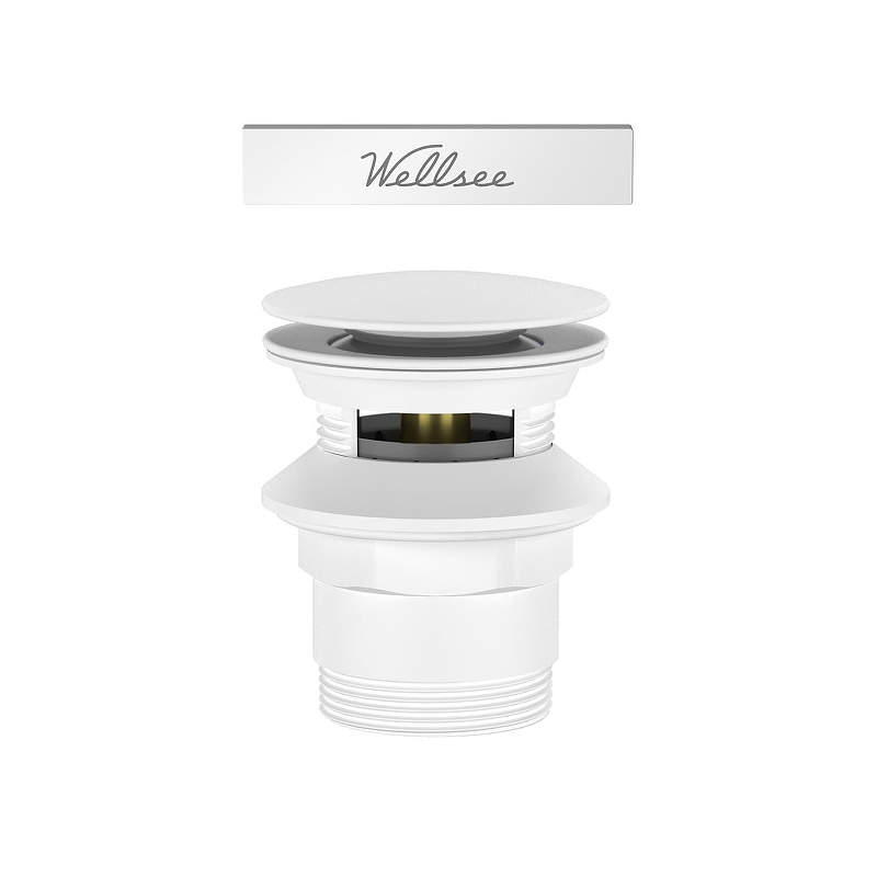 Слив-перелив Wellsee Useful Extras 231918000 click-clack цвет Белый матовый