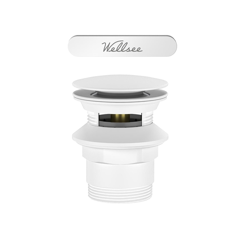 Слив-перелив Wellsee Useful Extras 231923000 click-clack цвет Белый матовый