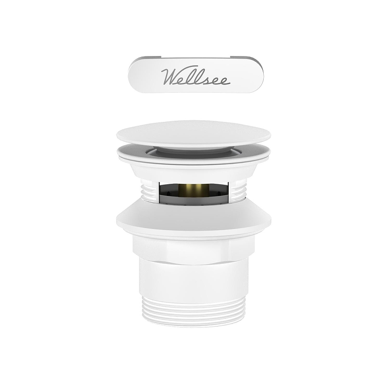 Слив-перелив Wellsee Useful Extras 231928000 click-clack цвет Белый матовый
