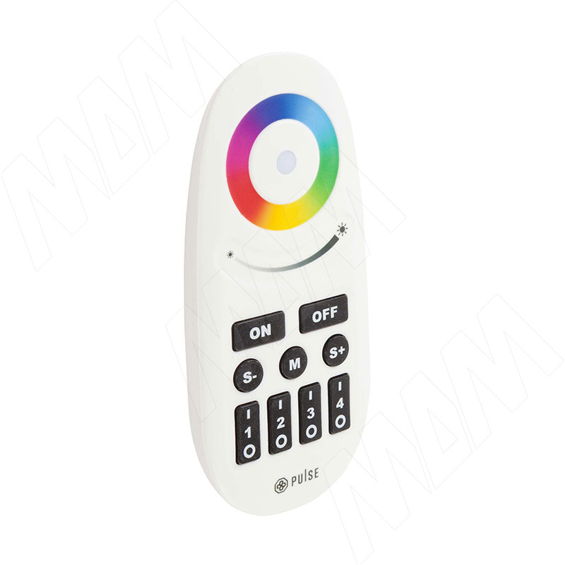 СМАРТ, Пульт дистанционного управления контроллером для RGB, RGBW, RGBCCT ленты, сенсорный, 4 зоны, 2.4 ГГц, SMART (RE-RGBW-R-4Z-WH)