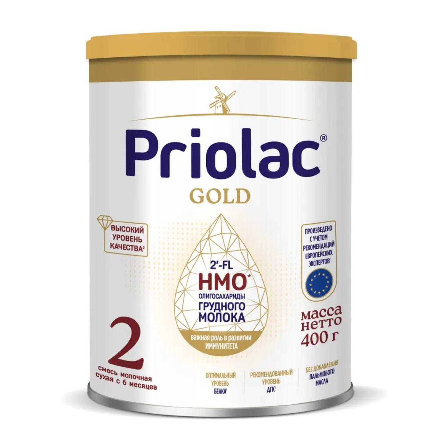 Смесь Priolac голд 2, молочная, 6-12 месяцев, 400 г