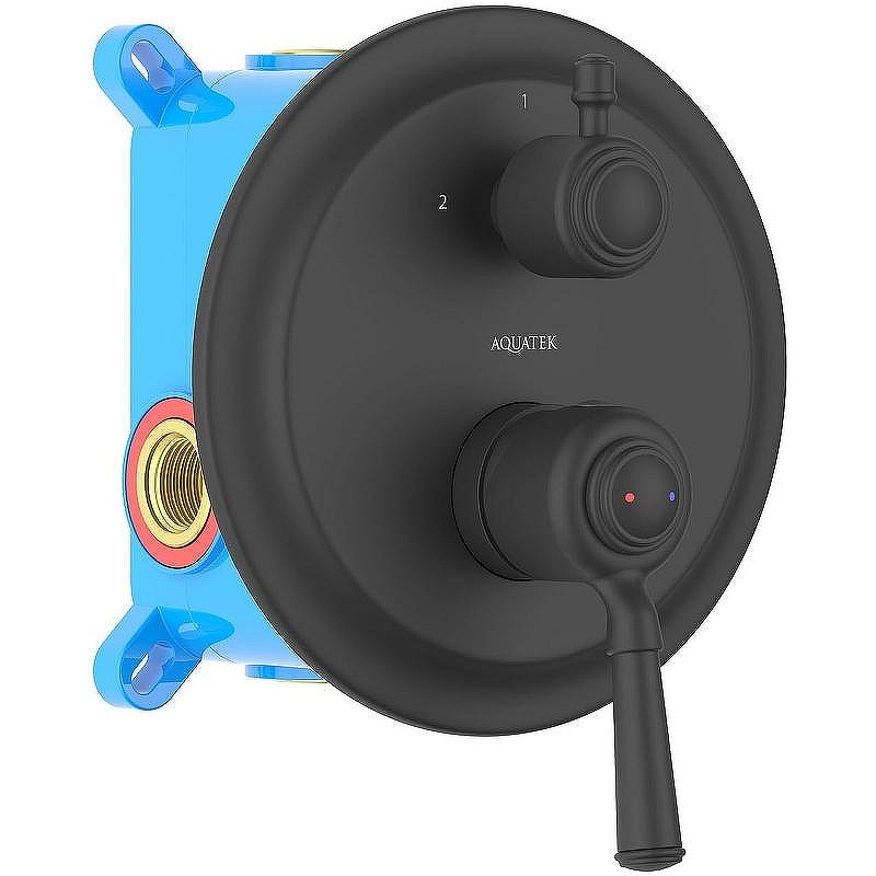 Смеситель для душа Aquatek Классик AQ1546MB Черный матовый