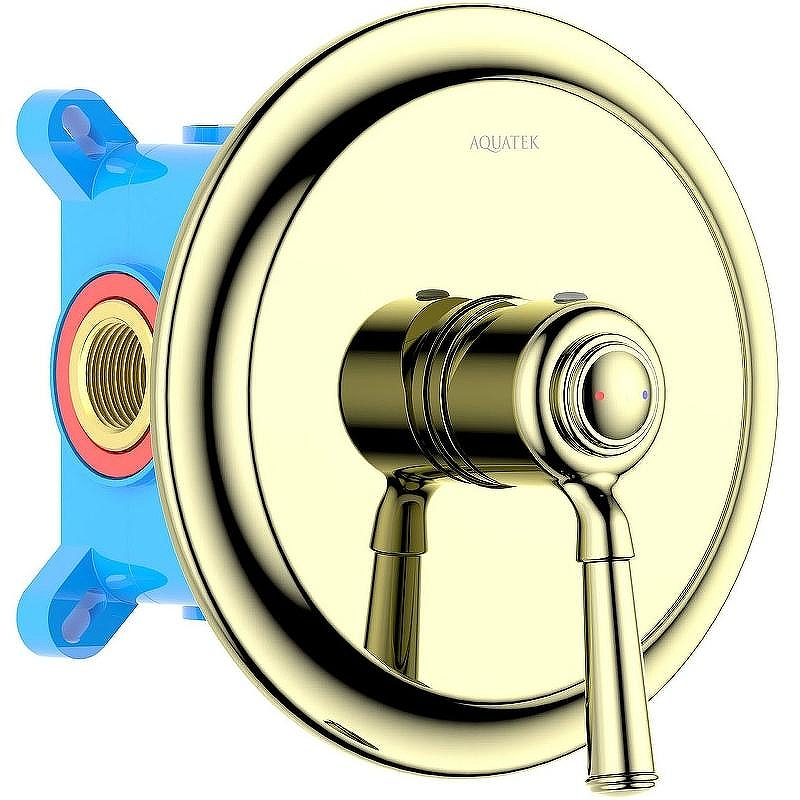 Смеситель для душа Aquatek Классик AQ1566PG Золото полированное
