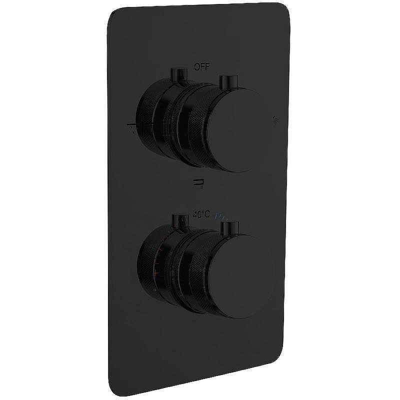 Смеситель для душа Boheme Cell 134-3-B с термостатом Черный матовый