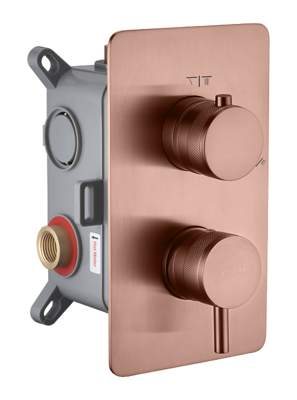 Смеситель для душа Boheme Cell 135-2-CB цвет Брашированная медь
