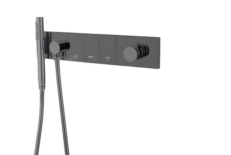 Смеситель для душа Boheme Zodiac 132-SYS-SGM цвет Оружейная сталь глянцевая