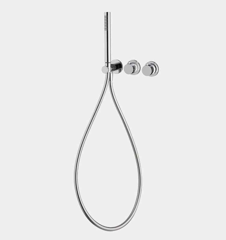 Смеситель для душа Fima Carlo Frattini Fimatherm F3049TWX9GСS с термостатом цвет Черный хром брашированный
