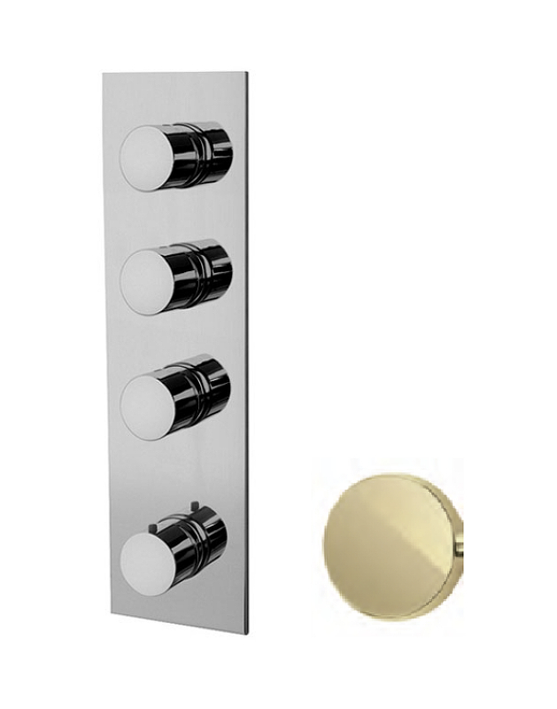 Смеситель для душа Fima Carlo Frattini Fimatherm F3869X3HL с термостатом цвет Шампань