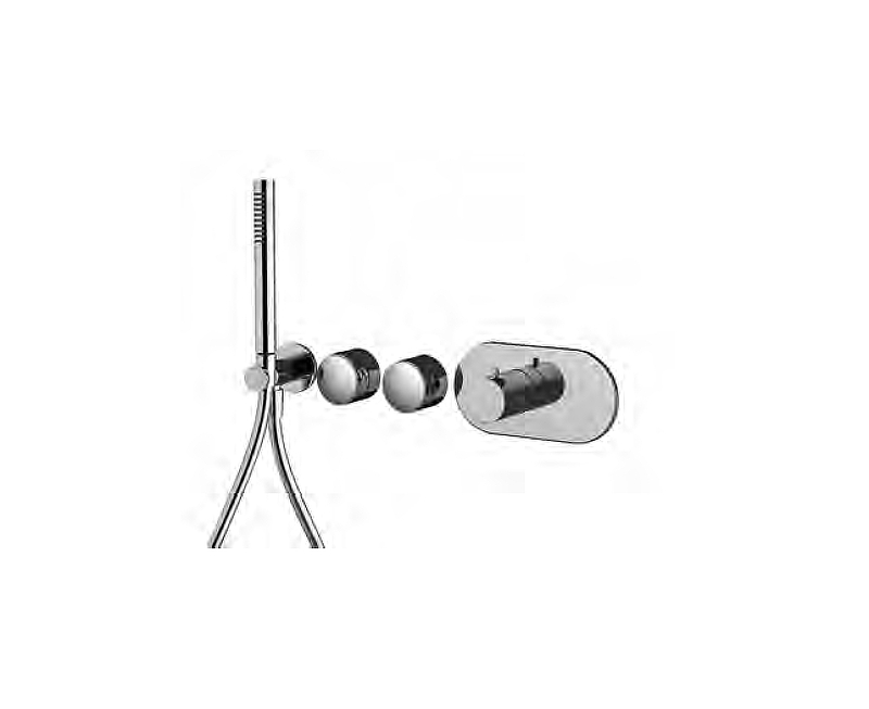 Смеситель для душа Fima Carlo Frattini Fimatherm F5628X2XZS с термостатом цвет Бронза брашированная янтарная