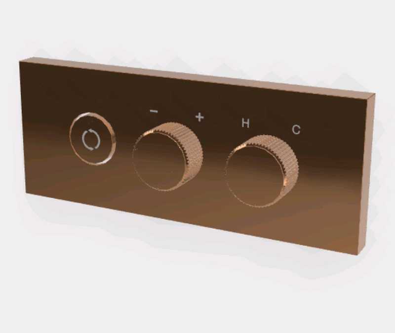 Смеситель для душа Fima Carlo Frattini Switch ON F5959X2ZS цвет Бронза брашированная янтарная