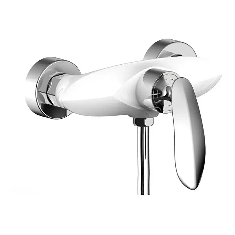 Смеситель для душа Grocenberg GB9001WC Белый Хром