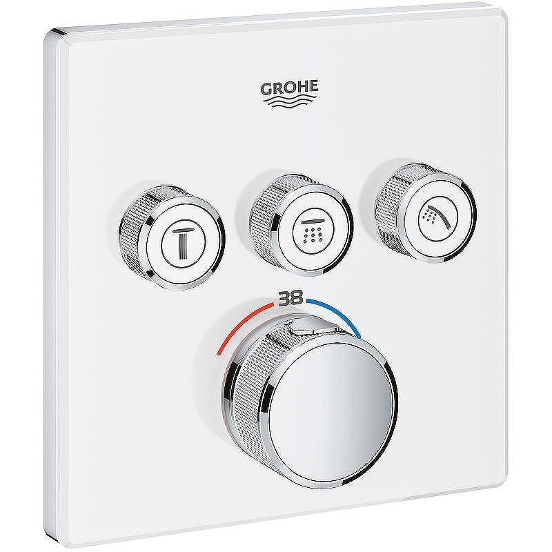 Смеситель для душа Grohe Grohtherm SmartControl 29157LS0 с термостатом Белая луна