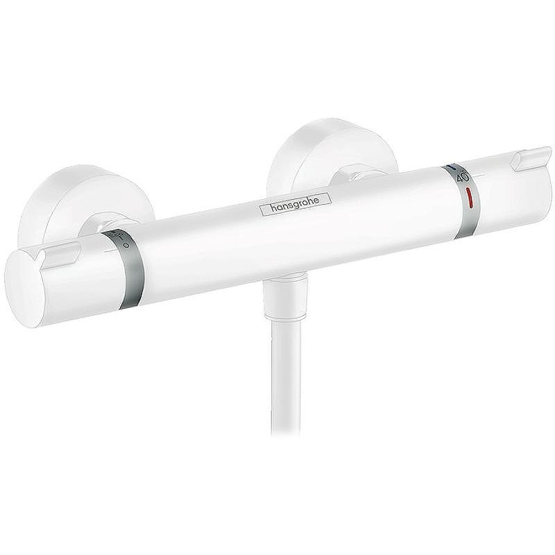 Смеситель для душа Hansgrohe Ecostat Comfort 13116700 с термостатом Белый матовый